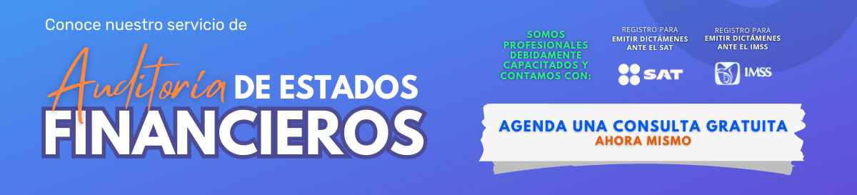 Auditoría de estados financieros banner